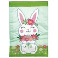 Recinto 13 x 18 in. Easter Bunny Polyester Double Applique Garden Flag RE2949167